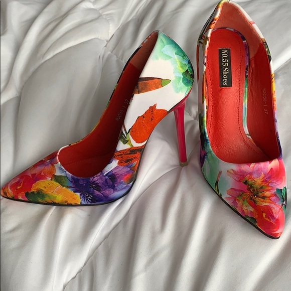 Beautiful Floral Heels- offers accepted - Picture 1 of 7